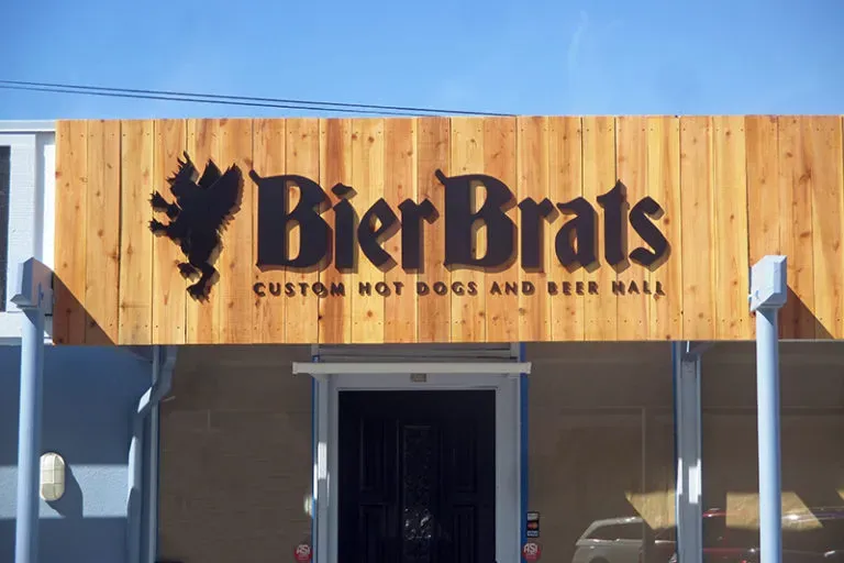 Exterior dimensional signs